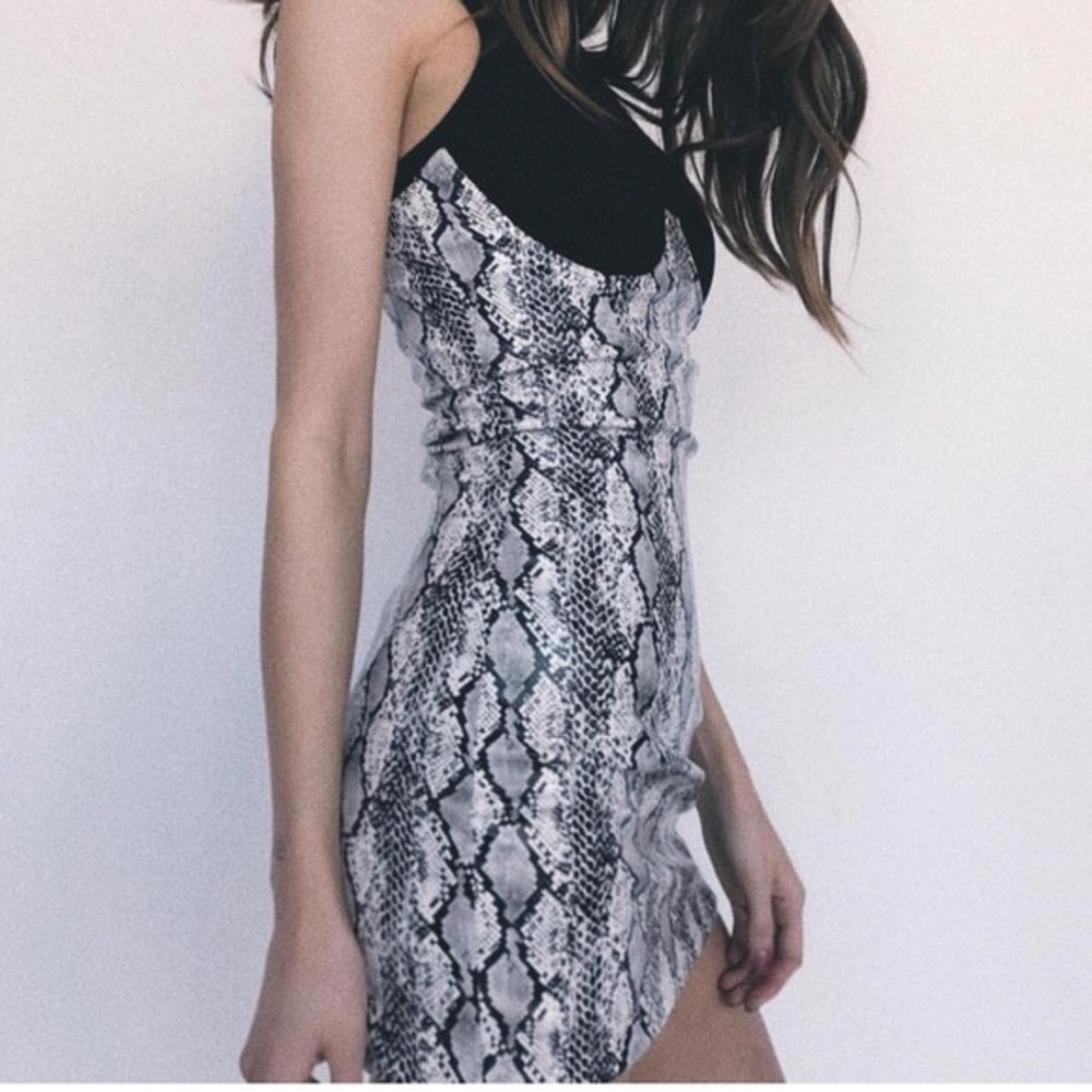 I.Am.Gia Snake print corset dress
